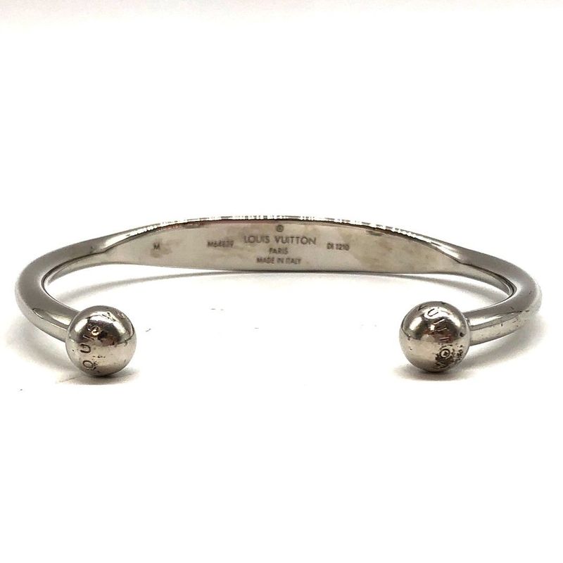 Louis Vuitton Jonk Monogram Bangle M64839 Bracelet Accessory Ladies Silver Used