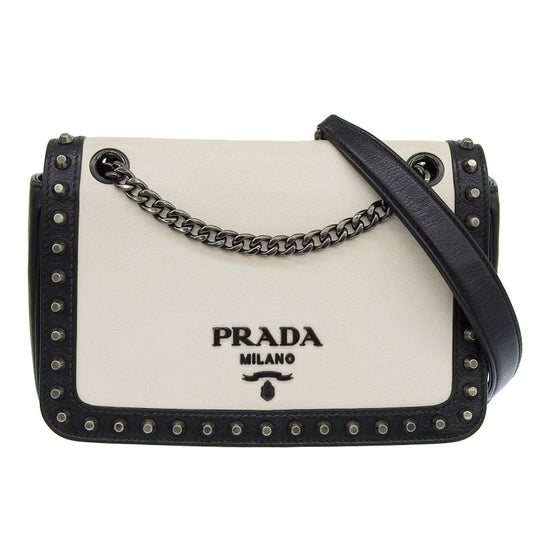 Prada Studded Chain Shoulder Bag Shoulder Bag