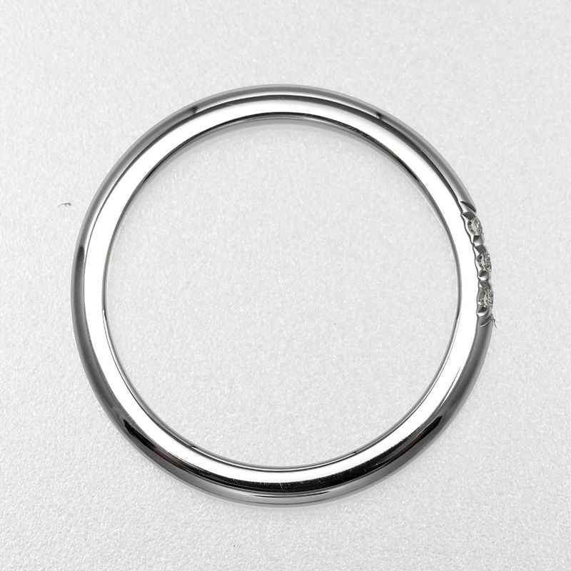 Tiffany & Co Forever Wedding Classic Band Pt950platinum X 3P Diamonds #6.5