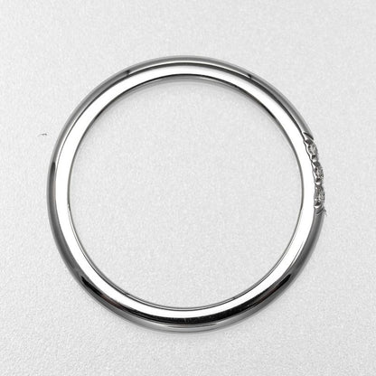 Tiffany & Co Forever Wedding Classic Band Pt950platinum X 3P Diamonds #6.5