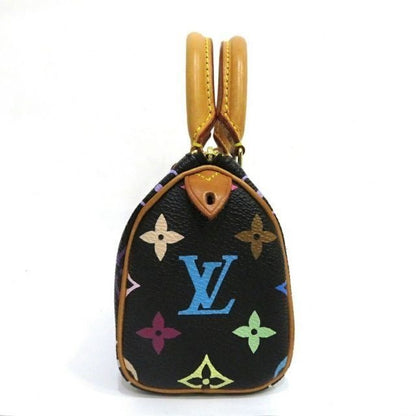 Louis Vuitton Multicolor Mini Speedy Monogram Nano Sac Bag HL Black