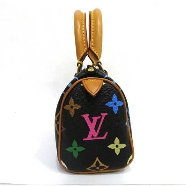 Louis Vuitton Multicolor Mini Speedy Monogram Nano Sac Bag HL Black