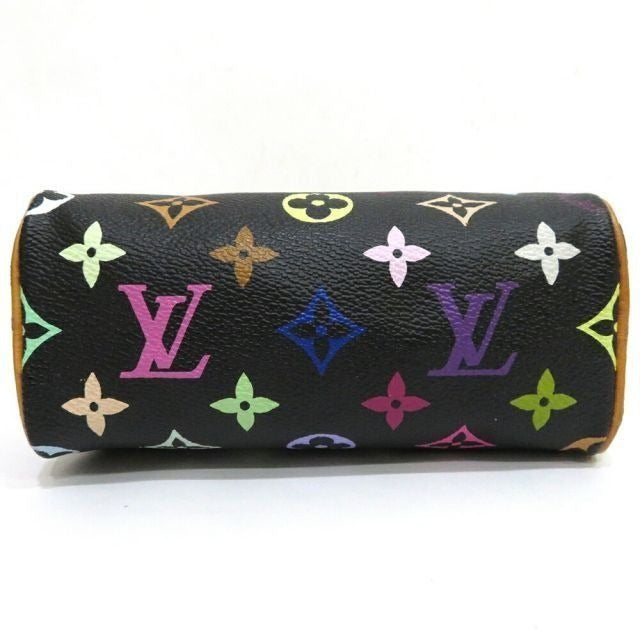 Louis Vuitton Multicolor Mini Speedy Monogram Nano Sac Bag HL Black