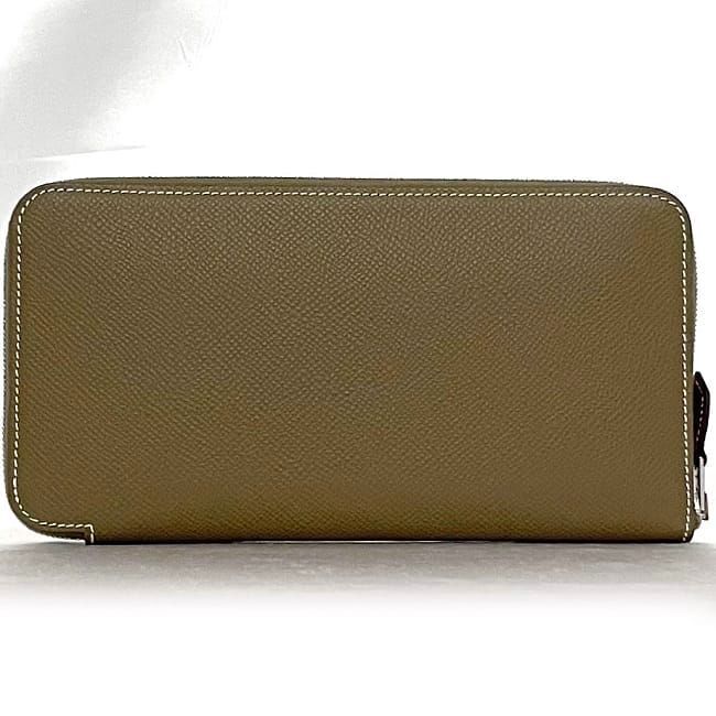 Hermes Round Zipper Long Wallet Azap Silk Quinn F22990