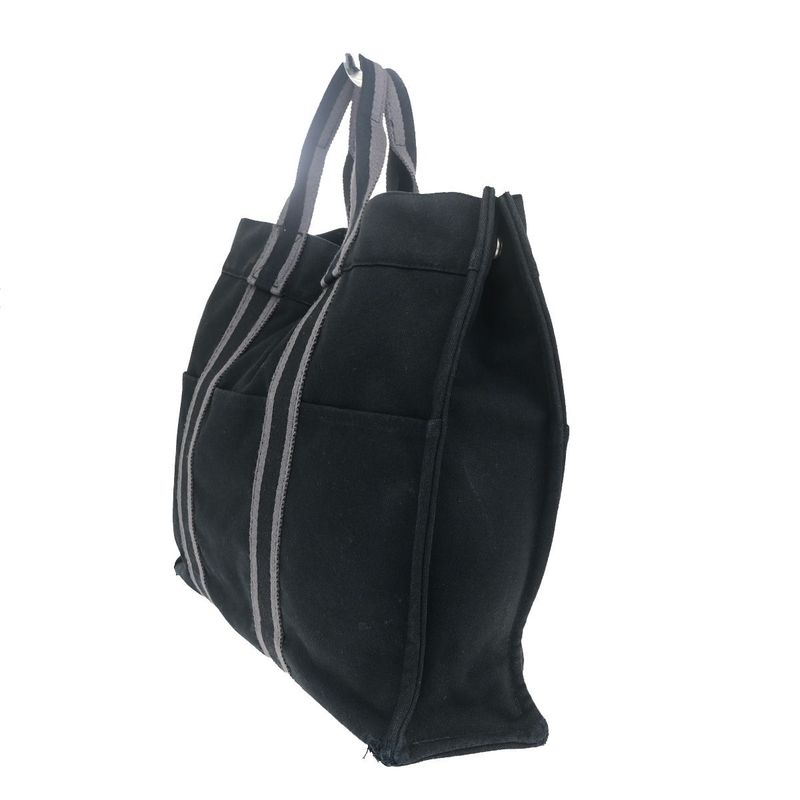 Hermes Furtu MM Tote Bag Black 07yf361