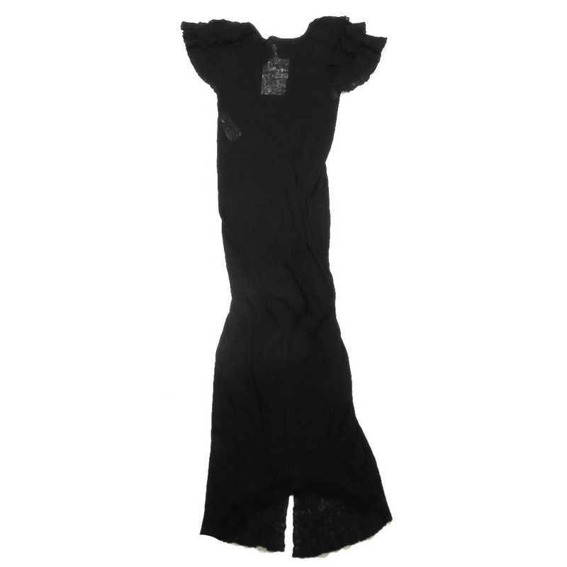 Unused 23ss Christian Dior Tiered Frill Linen Knit Dress Long Logo Embroidery