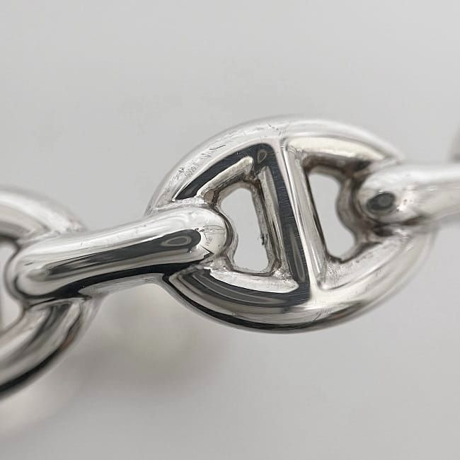 Hermes Bangle Ancienne Silver Chaine D'ancre H109509b