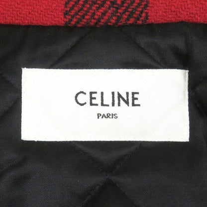 Celine 21AW 2w404018f Lumberjack Buffalo Check Cottoned Blouson Jacket Red