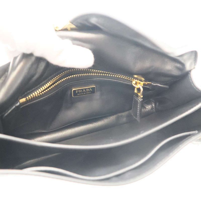 Prada 2024 Charm Soft Sound Small Leather Shoulder Bag 1bd379_2c6a_f0002_v_oo6