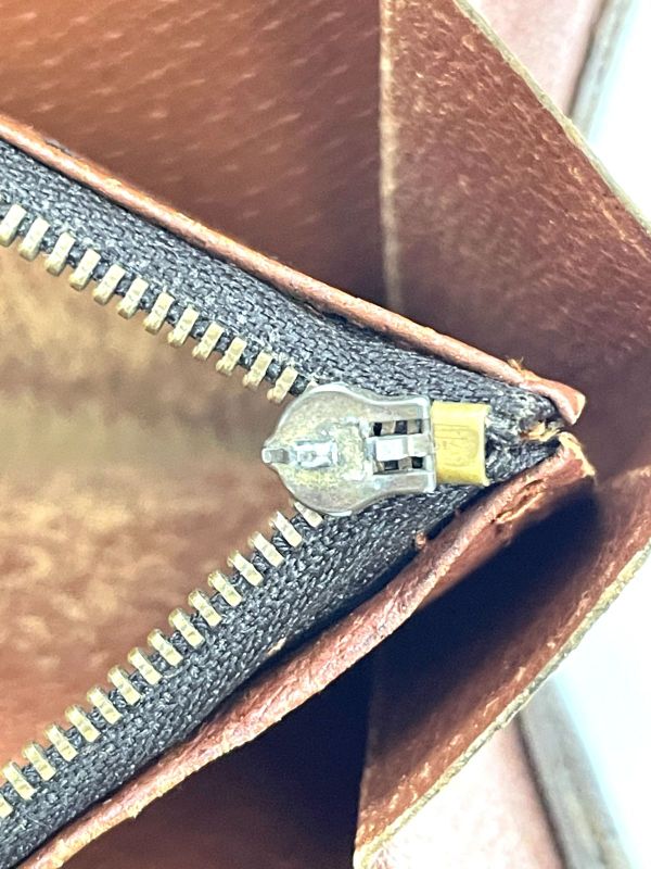 Louis Vuitton Monogram Long Wallet Brown Made In France