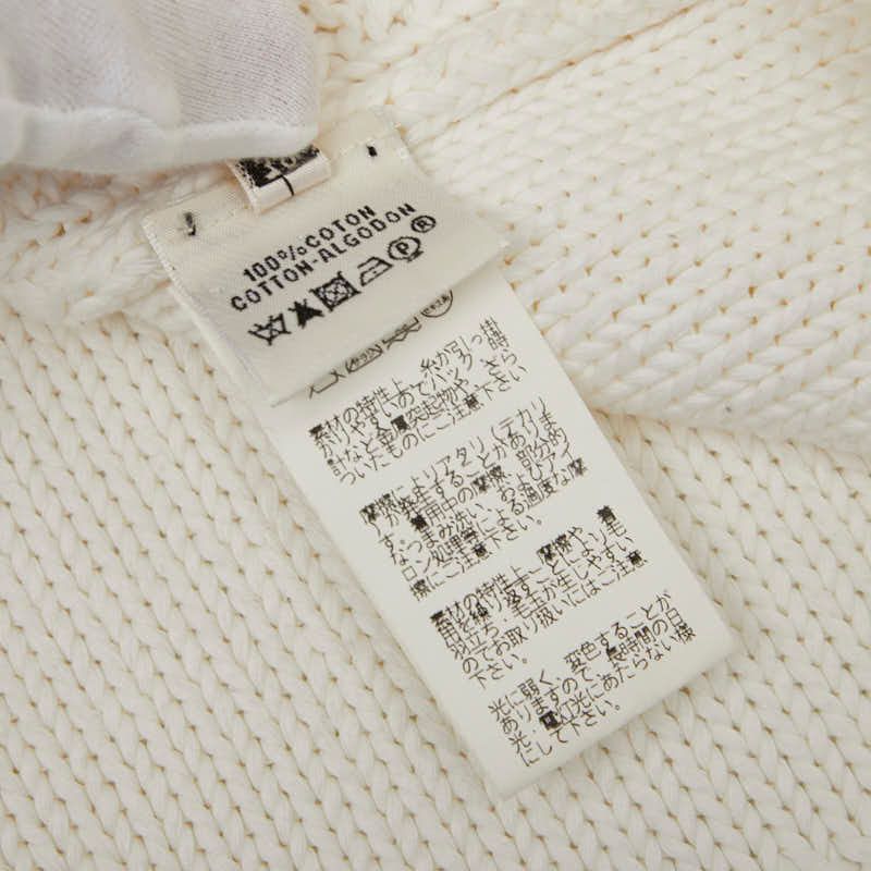 Hermes Knit Camisole Size:38 White Cotton Women Hermes