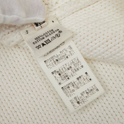 Hermes Knit Camisole Size:38 White Cotton Women Hermes