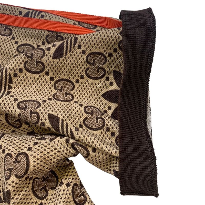 2999 Gucci×adidas GG Cotton Polo Shirt Size S Men Brown Trefoil 700497 Preowned