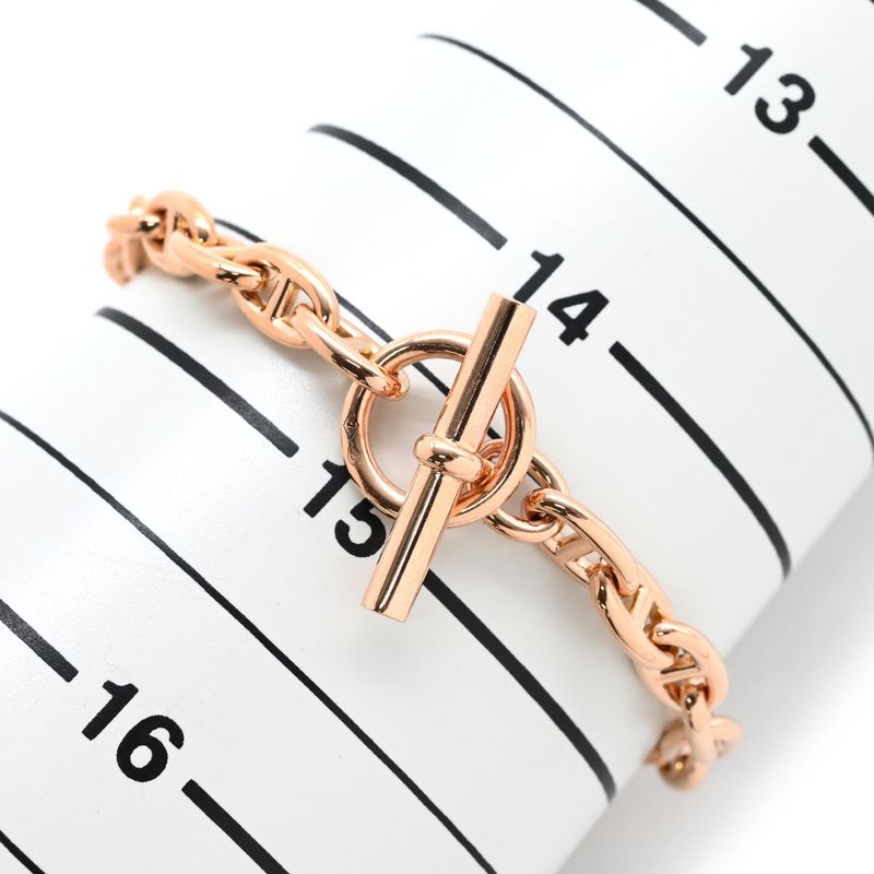 Hermes Bracelet Chaine D'ancre TPM 18k Pink Gold Pink Gold 24 Frames [case