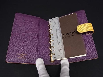Louis Vuitton R20059 Epi Agenda PM 6-hole Notebook Cabas Schedule