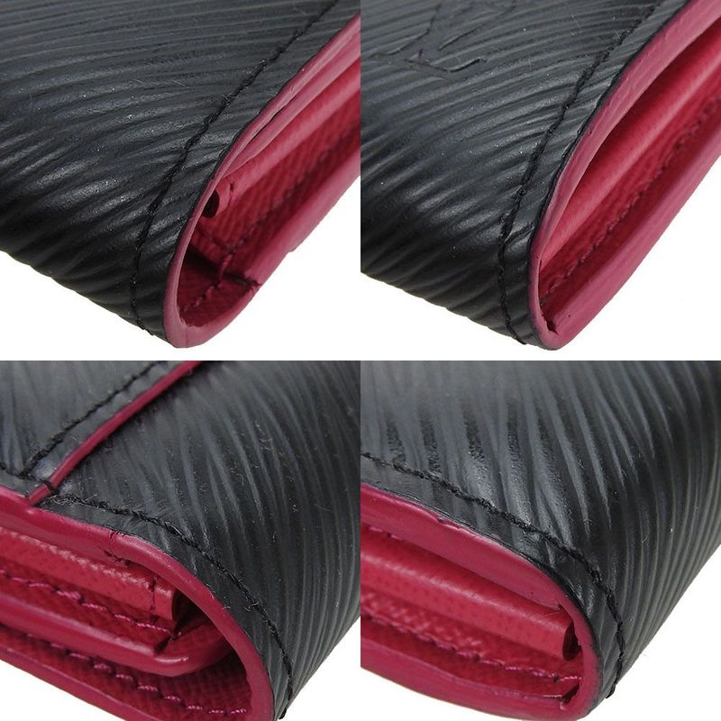 Louis Vuitton Bifold Long Walletportefeuille/sarah M64322epi Noir Blackblackhot