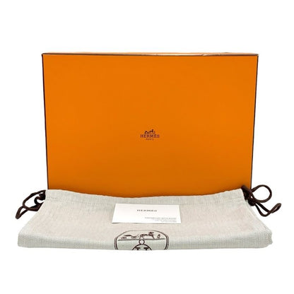 Hermes Sandals Shoes Leather Suede Khaki White Black Braided Wedge Sole