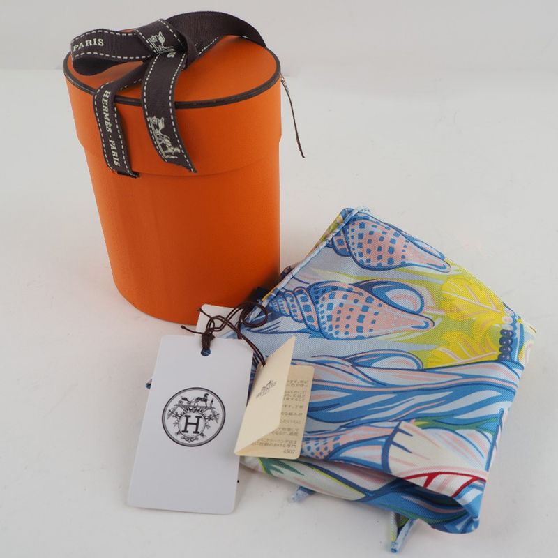 Hermes Roseanne Nanno Dans Pacific Silk Blue Women's Scarf