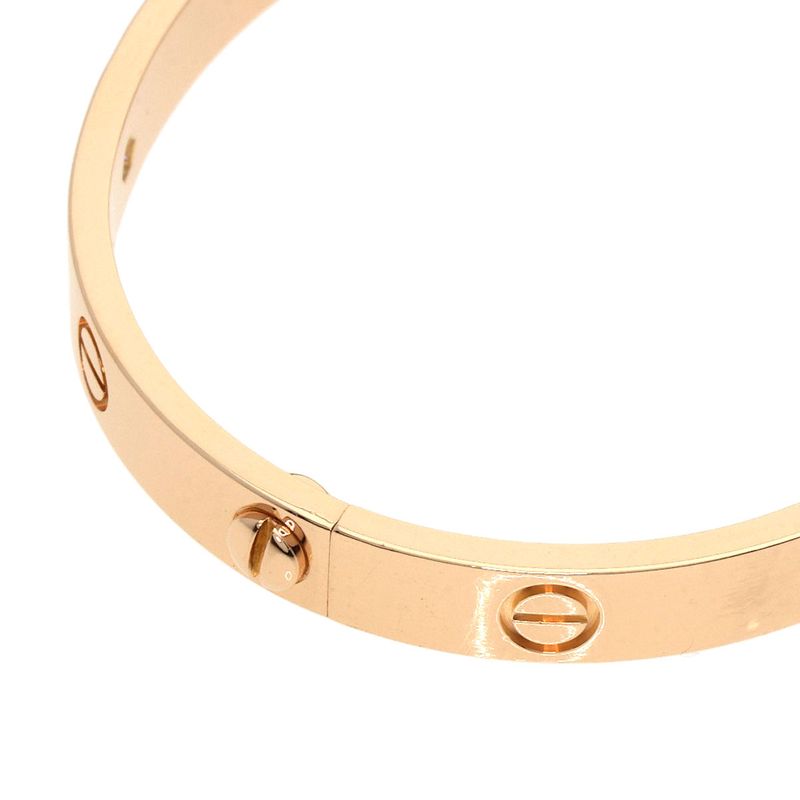 Cartier Love Bracelet With Pink Sapphire Driver #16 Bracelet 18K Pink Gold