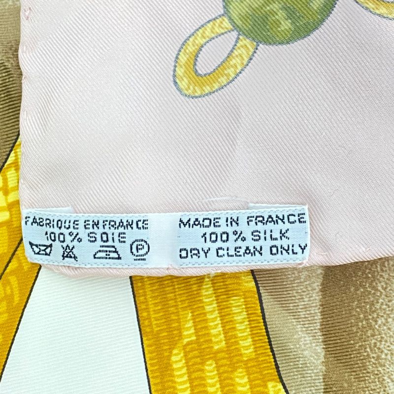 Hermes Carre 90 Brandebourgs Brandenburg Decor Scarf Silk Pink