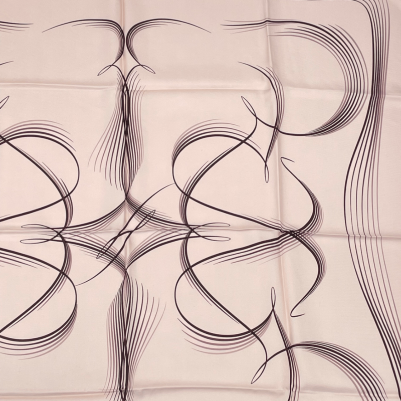 Hermes Scarf Carre 90 Silk 24 Faubourg 24 Faubourg Pink