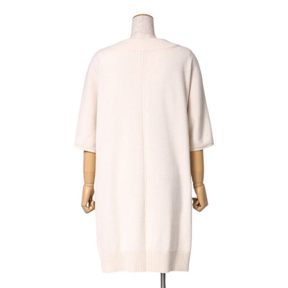 Hermes Dress Size 34 Total Cashmere Knit Dress Tunic H Logo Decoration Made In