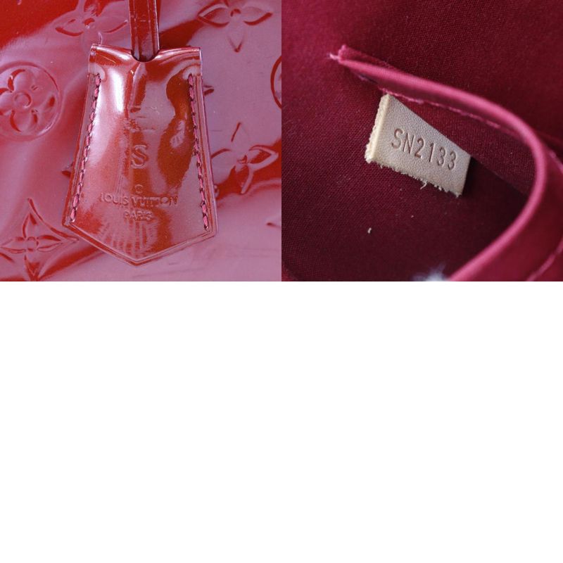 Louis Vuitton Alma GM M93596 Monogram Vernis Pomme D'amour Red Sn2133 Ladies