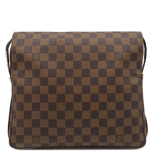 Louis Vuitton Shoulder Bag Naviglio Damier Ebene Canvas Damier Gold Hardware