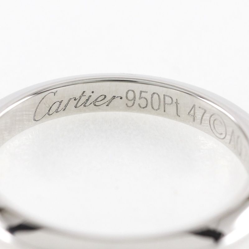 Cartier Knife Edge Pt950platinum #7 Ladies 3.5g Ring