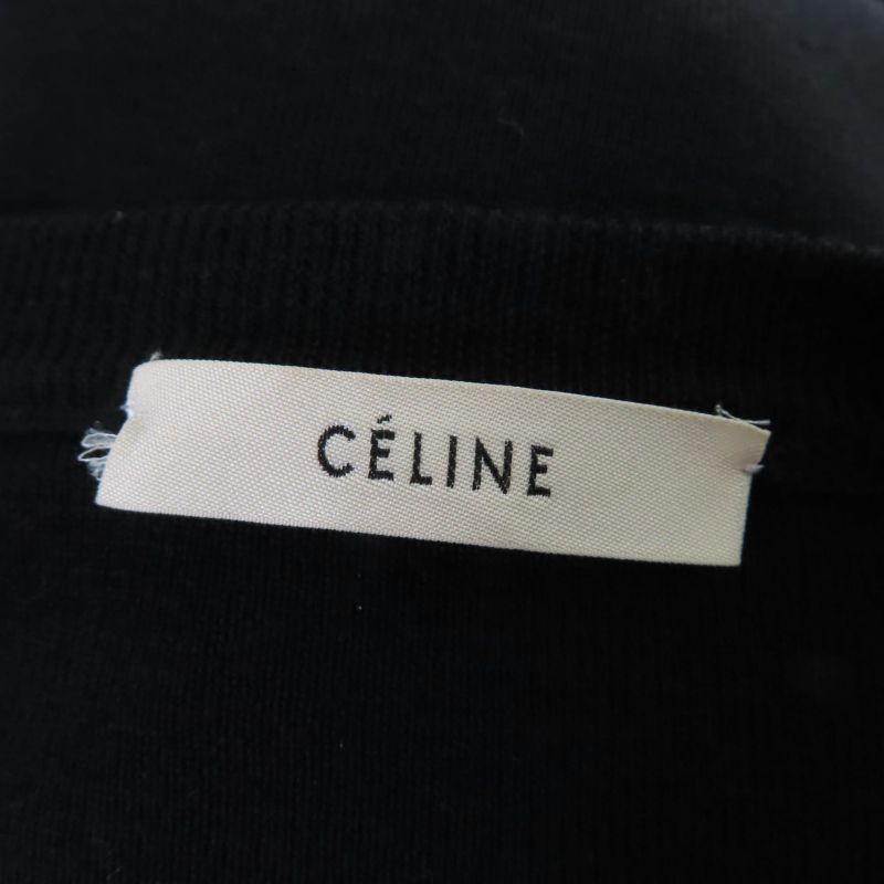 Celine 2 3q69/4005 100% Wool Phoebe Period Cut Off Design Oversized Long Sleeve