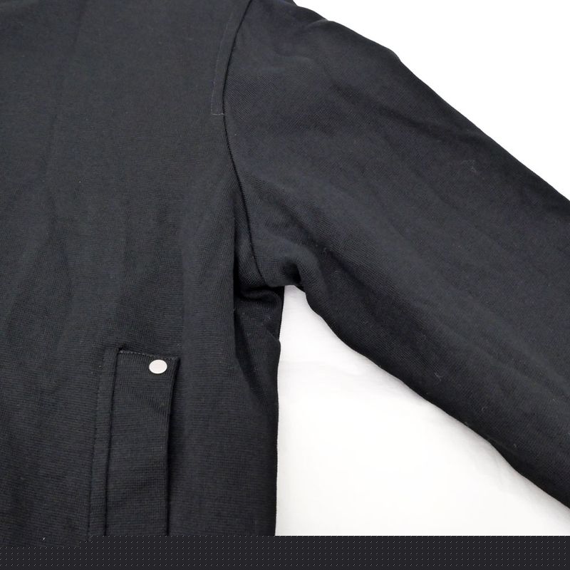 Hermes Zip Up Blouson Jacket 38 Size Black White Outerwear - Women's
