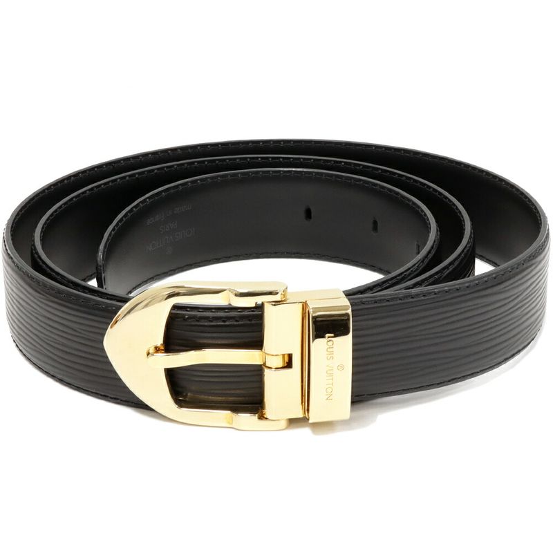 Louis Vuitton Men's Belt Epi Noir Black Santure Classic 30mm (118in) 110/44