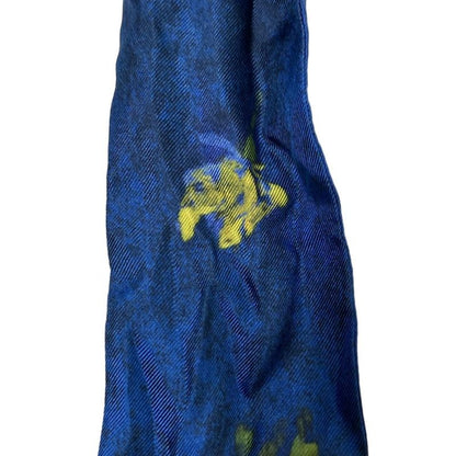 Prada Scarf Printed Twill Scarf 1ff008 Blue X Ivory X Multi Ribbon Scarf/fish