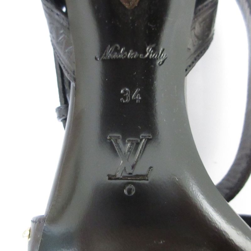 Louis Vuitton Silhouette Line Studded Strap Sandals Size 34 Approx 22cm