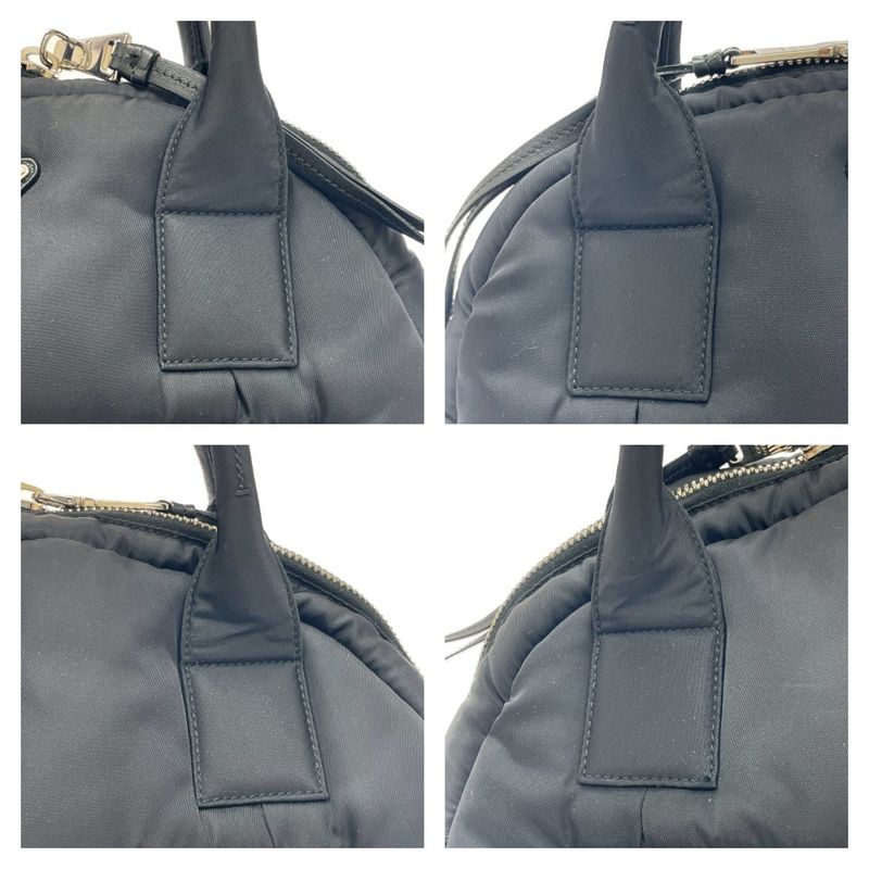 Prada Bl0881 Nylon 2way Bomber Handbag Black 408619 Handbag