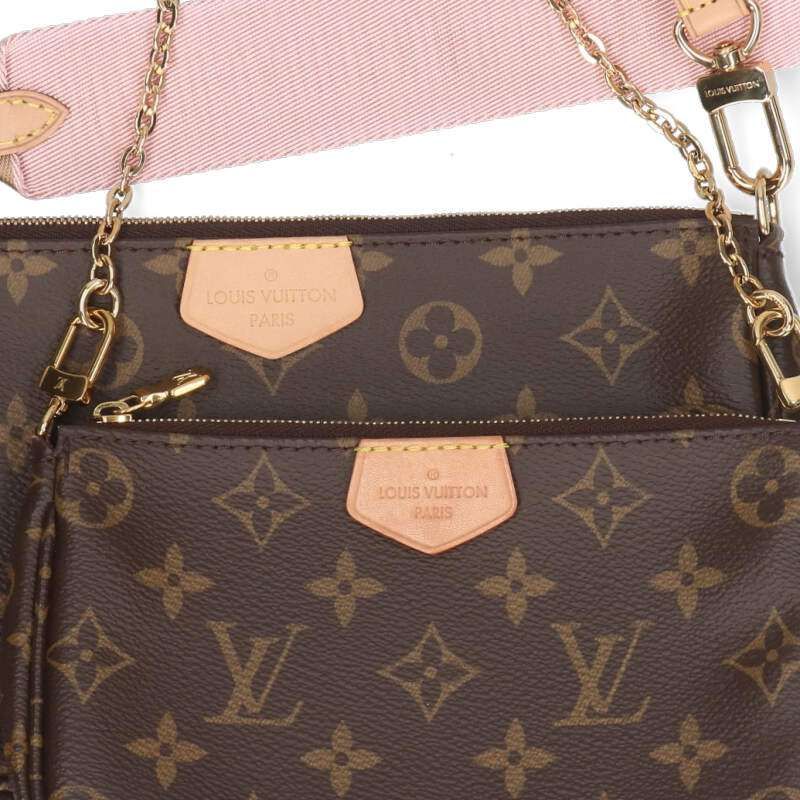 Louis Vuitton M44840 Muluti Pochette Axessoire Monogram Rose Cles Shoulder Bag