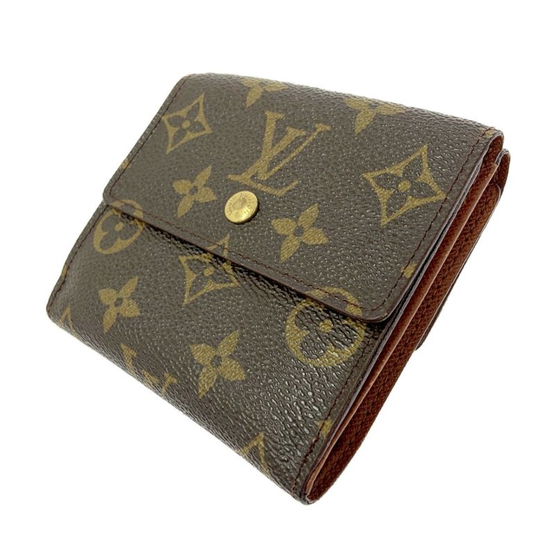 Louis Vuitton M61654 Monogram PVC Portefeuille Elise Brown 403868 Bifold