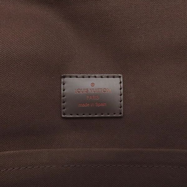 Louis Vuitton Shoulder Bag Brooklyn GM Damier Canvas Damier Ebene Gold Hardware