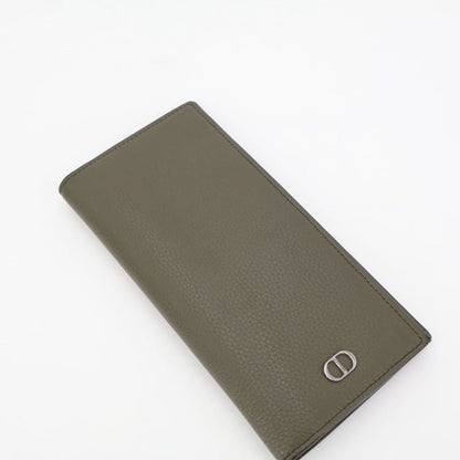 Christian DIOR Vertical Long Wallet Beige Leather 2esbc002cdi Long Wallet