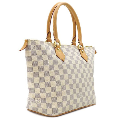Louis Vuitton Handbag Saleya PM Damier Azure Canvas Damier Azure Gold Hardware