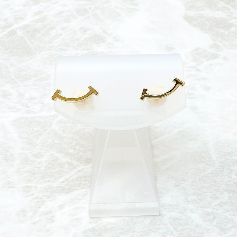 /tiffany & Co T-smile Yellow Gold Earrings U