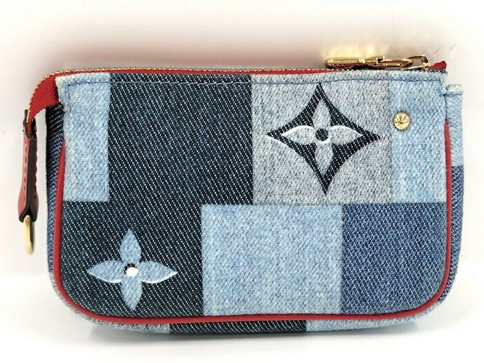 Louis Vuitton Micro Pochette Accessoire Pouch Monogram Denim Multicolor M68760