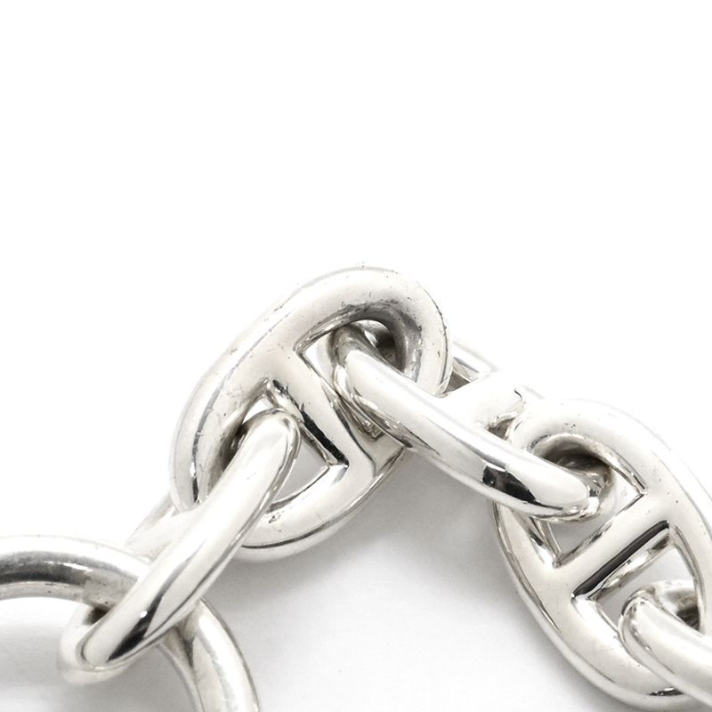Hermes Bracelet Chaine D'ancre MM Silver 925 Silver 15 Frames Star Ring Silver