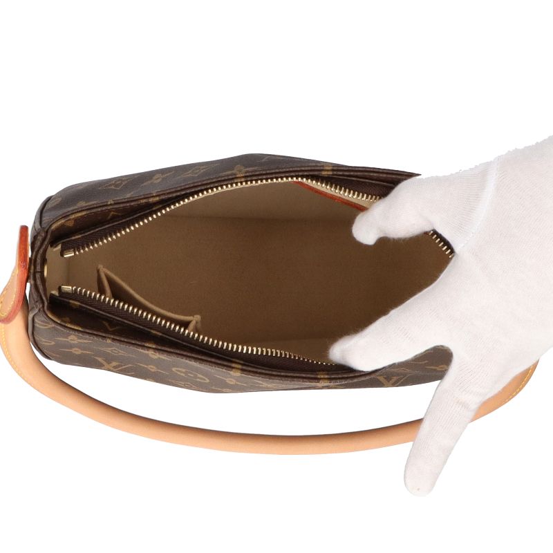 Louis Vuitton Looping MM M51146 Monogram Women's Shoulder Bag Brown Excellent