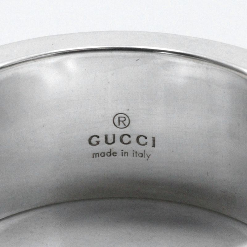 Gucci Branded G Silver 925 Size 13 Ladies 7.9g Ring