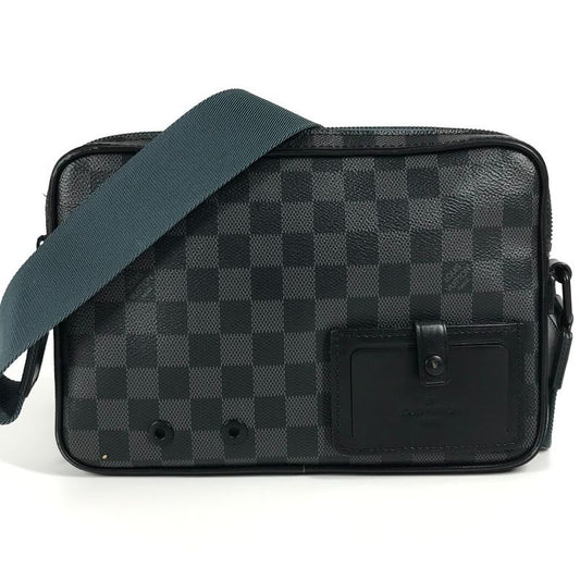 Louis Vuitton Shoulder Bag Alpha Messenger N40188 Damier Graphite Canvas Black