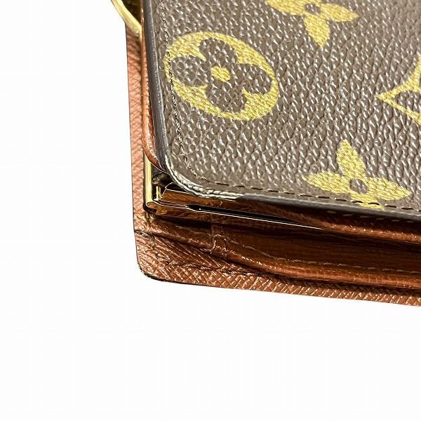 Louis Vuitton Monogram Porte Monet Vieux Viennois M61663 Clasping Bifold Wallet