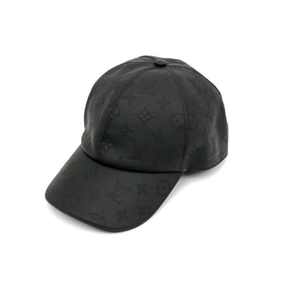 Louis Vuitton Cap Monogram Shadow-m76985 Black Silver-hardware Hat