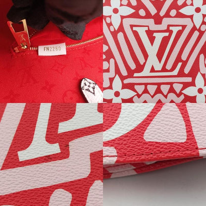 Louis Vuitton On The Go GM White And Rouge Monogram Giant M45356 Fn2260