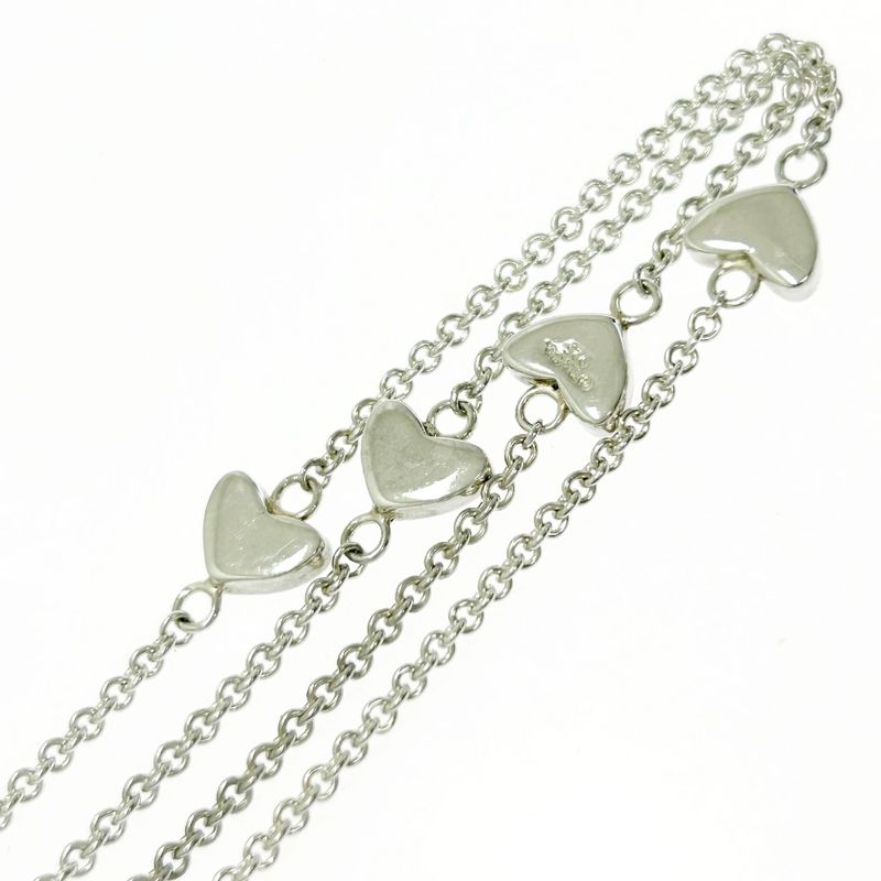 Tiffany & Co Silver Heart Link Lariat Necklace 8.8g 925 Engraved 421321 Necklace